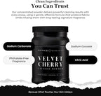 Luxury Laundry Detergent Powder (Velvet Cherry) 32 Oz – Concentrated for Tough Stains and Odors, For All Washing machine types – Gentle on Fabrics