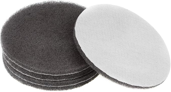 uxcell 5 Inch 1500 Grit Drill Power Brush Tile Scrubber Scouring Pads Cleaning Tool 5pcs