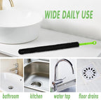 Sewer Drain Brush, Flexible Bendable Long Pipe Cleaners, Cleaning Tool for Home Kitchen Sink, Bathtub and Shower Hair Clogs