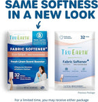 Tru Earth Fabric Softener Strips for Washing Machine, Alternative to Fabric Softener Liquid and Pods, Fresh Linen Scent Booster, Up to 64 Loads Per 32-Count