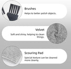 Brass Polish Copper Cleaner Cream:13oz Polishing Metal Tarnish Remover Cleaning and Restorer Kit for Sink/Jewelry/Musical Instruments/Bronze,Comes with Towel and Brush