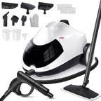 Steam Cleaner 1.5L Steamer for Cleaning Fast Heating 6-in-1 Multi-Surface with 8 Accessories UL499 Certified Heavy Duty Steam Cleaner for Home, Car, Floors, Sofas, Tiles, Grout Steam Cleaners