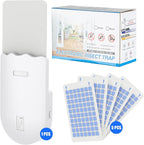 Indoor UV Fly Trap - Silent Gnat & Fruit Fly Catcher with Night Light, 400 sq.ft Coverage