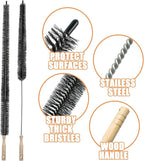 2 Pack Dryer Cleaner Vent Brush,Washing Machine Brush Dryer Vent Cleaning Kit, Clean Dryer Vents with Long Flexible Vacuum Brush and Lint Brush