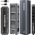 Electric Screwdriver Set,76 IN 1 Mini Electric Screwdriver Cordless Set with LED Display,5 Torque Settings Repair Tool Kit for Electronics Phone Camera Laptop Watch