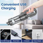 Handheld Car Vacuum Cleaner Cordless: 9500PA Powerful Suction Portable Lightweight Hand Held Vacuum - Large Capacity Battery Last Long Wireless Mini Vacuum with LED Light for Home Office Cleaning