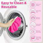 Reusable Mop Pads fit Swiffer Sweeper Mop - Microfiber Wet Pads Refill & Machine Washable Dry Sweeping Cloths for Mopping All Sealed Floors - Hardwood, Laminate, Tile & Stone (Mop is not Included)