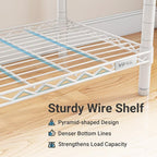 VIPEK V50 White Closet Rack, Extra Large Heavy-Duty Freestanding Wardrobe with Adjustable Shelves for Bedroom, Apartment, Walk-in Closet, 1300 lb Capacity