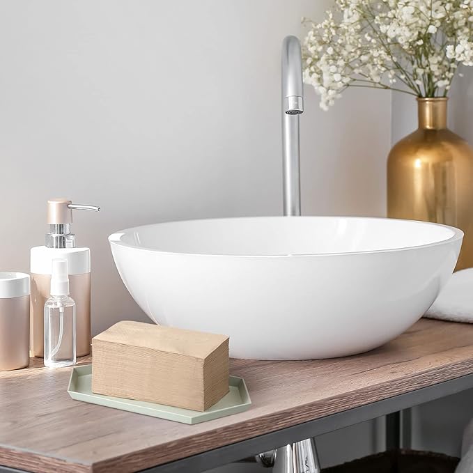 WILLBOND 500 Packs Disposable Paper Napkins Bulk Bamboo Paper Towels Disposable Hand Towels for Bathroom Eco Unbleached Brown Dinner Napkins