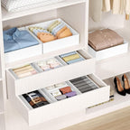 DIMJ Drawer Organizer Clothes 26 Pack - Foldable Baby Organizers and Storage Dresser Organizer for Bedroom, Closet Nursery Organization Dresser Dividers for underwear, Sock, Bra, Belt, Tie
