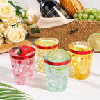DaYammi 100 Pack Red Plastic Cups 10 Oz Clear Red Rimmed Plastic Cups for Party Fancy Disposable Cup for Wedding Disposable Glasses Clear Tumblers with Rim for Christmas Elegant Wine Cocktail Cup