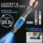 Handheld Vacuum Cordless 25000PA, Super Lightweight 1lb with Powerful Suction, Charging Dock, Car Charger, Single Touch Empty and Detachable Dust Cup, Portable Mini Car Vac, Gray