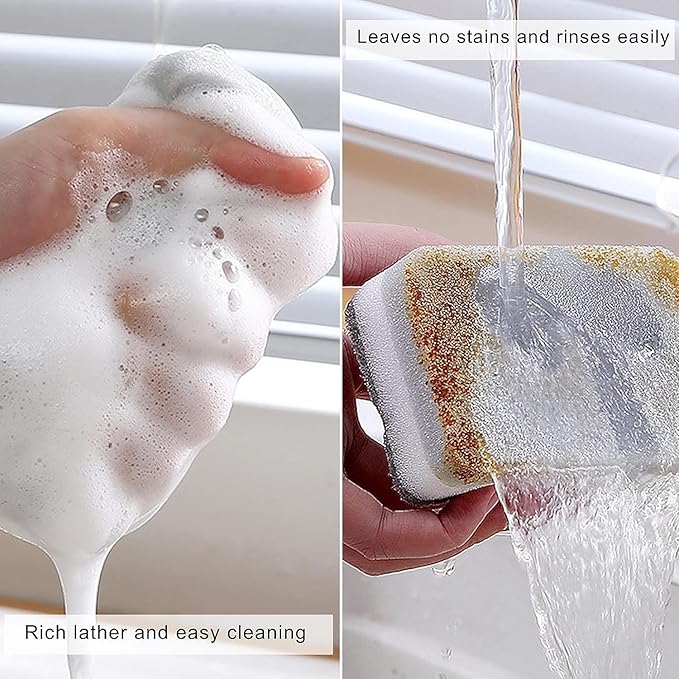 Individually Wrapped Sponges Kitchen Dishwashing Sponge Bulk, Non Scratch Dishes Scouring Pad Dishcloth, Odor-Free Sponge Wipes for Household Cleaning Dishes Travel Apartments - Grey (5000 Pack)