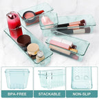 StorMiracle 23 PCS Drawer Organizer Set, 5 Varied Size Bathroom and kitchen Drawer cabinet organizer Trays, Clear Storage Bins for Makeup, Jewelry, Utensils and Gadgets