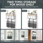 Xstydes Towel Racks for Bathroom, Metal Towel Holder with Storage Basket,Wall Towel Rack for Rolled Towels, Towel Storage for Small Bathroom.