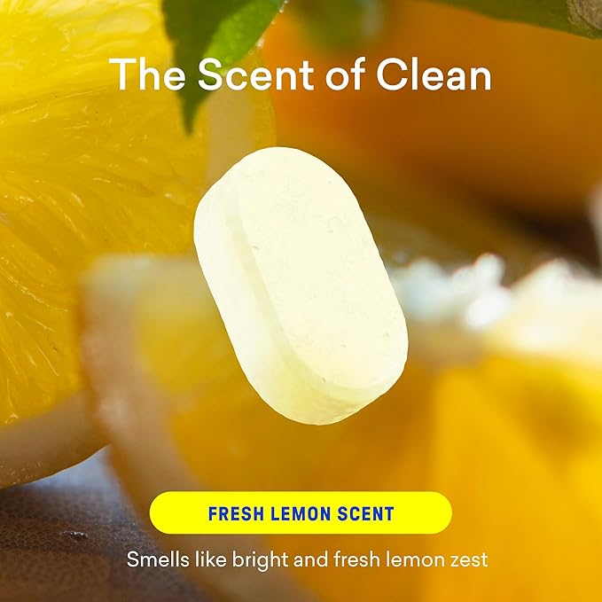 BLUELAND Multi-surface Cleaner, 10 Refill Tablets, Fresh Lemon Scent, All-Purpose, Eco-Friendly Cleaning Supplies, 10 x 24 Fl oz