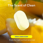 BLUELAND Multi-surface Cleaner, Starter Set, Fresh Lemon Scent, Spray Bottle with 4 Refill Tablets, All-Purpose, Eco-Friendly Cleaning Supplies, 4 x 24 Fl oz