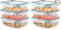 Snapware Food Storage Containers, Plastic, 8.5-Cup, Rectangular | Leakproof & Airtight | BPA-Free | Microwave & Dishwasher Safe | Pack of 6