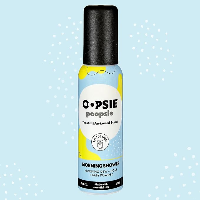 Oopsie Poopsie Pre Poop Spray - 4 Pack Natural Pre Poo Toilet Spray for Bathrooms, Trap Odors & Eliminate Embarrassment, 2oz Travel Size Pre Poo Air Freshener Spray (Variety 4-Pack)