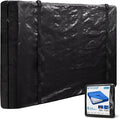 TICONN Mattress Bags for Moving, Heavy Duty Twin XL Mattress Cover Storage Bag with Full-Around Handle and Adjustable Buckles (Black, Twin XL)