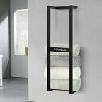 Towel Rack for Rolled Towels, Wall Mounted Bathroom Towel Rack, Wall Mounted 31 inch, Towel Rack for Rolled Towels for Modern Storage
