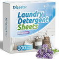 Laundry Detergent Sheets 150 Counts 300 Small Loads Travel Laundry Sheets ECO-friendly,No Plastic Clothes Washing Soap-Lavender