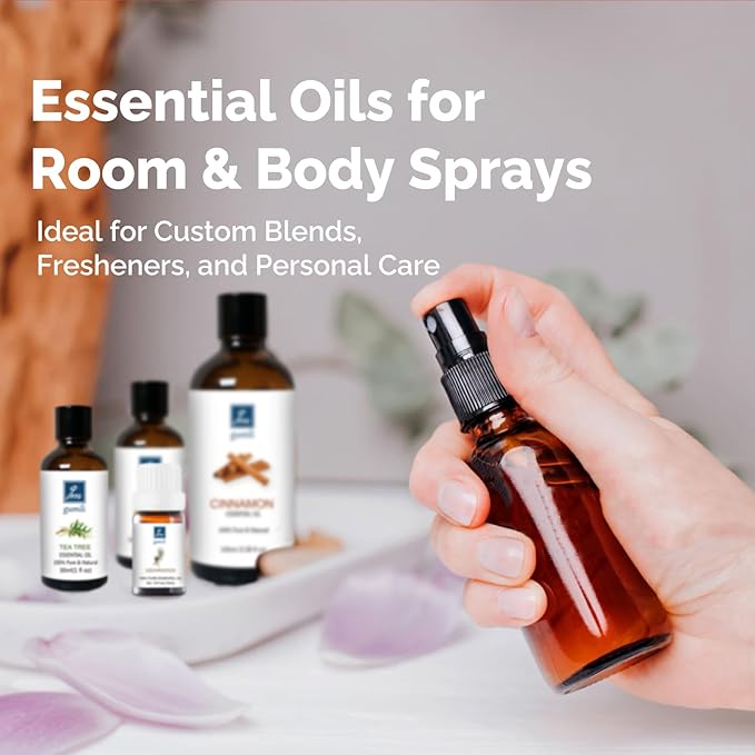 Rose Essential Oil, Home Fragrance Scent Oil for Diffuser, Skin, Hair, Candle, Soap, Dryer Balls, Laundry - 3.38 oz/100ml