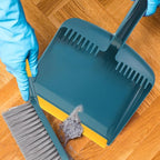 Hand Broom and Dustpan Set Small Size with Plastic Bristles Home Cleaning Accessory for Kitchen, Tabletop, Car Interior, and Office Sweeping