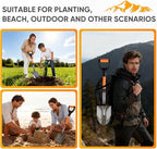 28 inches，Small Shovel Garden Shovel for Digging with Trenching Blade and D-Handle,Short Handled Round Shovel Survival Shovel for Car， Perfect for Digging Soil, Dirt, and Gravel.