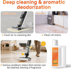 Orange Floor Cleaning Solution Compatible with Dreame Wet & Dry Vacuum and Robot, Residue & Streak Free,Suitable for All Robot Vacuum Cleaners and Wireless Wet Dry Dual-Use Vacuum Cleaners