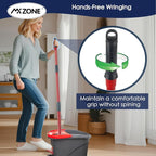 Spin Mop Handle Replacement Compatible with O Cedar Spin Mop and Bucket, 4-Section 29" to 56" Rotatable Mop Replace Handle, Mop Stick for Floor Cleaning (Mop Head & Base not Include)