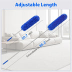 Duster with 80" Extension Pole for Cleaning, Bendable Duster Microfiber Head,Washable Cleaning Duster for Cobweb Cleaning,High Ceilings,Fan,Home,Furniture,Car