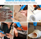 Cordless Rotary Tool, Rotary Tool 4V, 5-Speed, 2.0Ah Capacity and Fast Charging, 31 Pcs Accessories, Lightweight, Ideal for Crafter and DIY Project, Blue