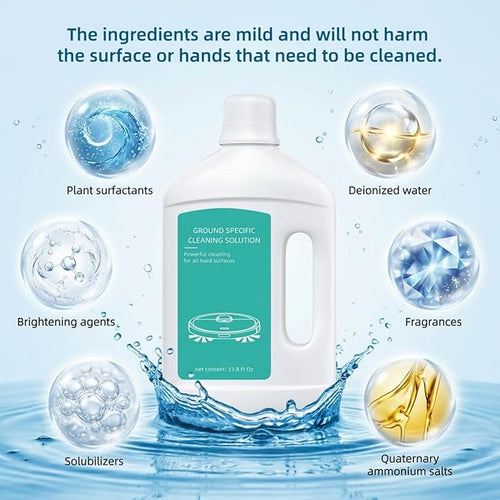 1L Floor Cleaning Solution Original Scent Compatible With Dreame Cleaning Solution,Residue & Streak Free Suitable For All Robot Vacuum Cleaners And Wireless Wet Dry Dual-Use Vacuum Cleaners.(1 Bottle)