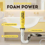 Foaming Drain Cleaner, Sink Cleaner and Deodorizer, Drain Clog Remover for Kitchen Sinks, Bathrooms, Shower Drains, Tubs, Washbasin, Clogged Pipe Opener, Lemon and Lavender, 2 Pack