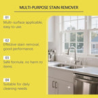 2PCS Power Spray, Multi Purpose Stain Remover, Multi Purpose Cleaning Spray, All Purpose Cleaner Spray for Kitchen, Bathroom, Floors, Car