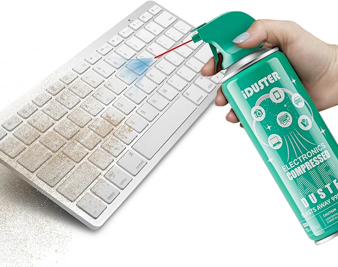 iDuster Disposable Compressed Duster, Computer Cleaner, Keyboard Cleaner, 1 Pack, 10 oz