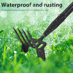Ihomepark Garden Hoe, Stirrup Hoe with Adjustable Handle for Weeding Digger loosening Soil Metal Garden Cultivator Hoe with Rake Tiller Cultivator (30-62 Inch)