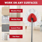 12-Pack Spin Mop Replacement Heads Compatible with Ocedar Mop Heads Replacements, Microfiber Spin Mop Refills Heads for Easy Wring, Mop Head Replacement for Easy House Cleaning Floor Mopping