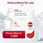 Floor Cleaning Solution Compatible With Tineco/Bissell/Dreame And Shark, Fragrance Deodorization, Deep Cleans for Multiple Hard Floors, Suitable With Cordless Wet/Dry (【Rose】, 2.51 Liter)