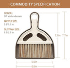 Small Mini Hand Broom Dustpan : Small Broom and Dustpan Set, Mini Broom and Dustpan Set, Hand Broom and Dustpan Set,Mini Dustpan and Brush Set for Cat Litter, Kitchen, Tables, Countertops, Cars, etc.