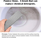 6 Pack Pumice Stone for Toilet Bowl Cleaning, Scouring Stick Remove Toilet Bowl Hard Water Rings, Calcium Buildup and Rust Suitable for Cleaning Toilet, Bathroom, Kitchen Sink, Grill（Gray