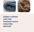 Truly Free Natural Fabric Softener | Non-Toxic for Babies & Kids Sensitive Skin | Plant-Based Laundry Softening Conditioner | Safe, Gentle & Chemical-Free | Unscented | 4 Pack Refill