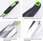 Garden Trowel & Hand Wide Shovel Pointed with Soft Rubberized Non-Slip Ergonomic Handle for Planting, Transplanting, Weeding, Moving and Smoothing Soil - Gardening Gift (Style 1)