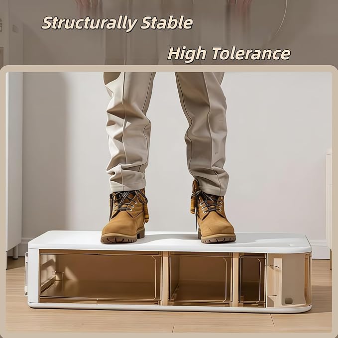 Slim Bathroom Storage Cabinet with Drawers,Narrow Bathroom Storage Cabinet,Mobile and Installation-Free,Perfect for Small Space Bathroom,Living Room,Kitchen,Toilet (A-4Tiers)