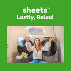 Sheets Laundry Club Bundle - 50 Pack (up to 100 loads) Fresh Linen Detergent Sheets & 40 Pack Vitality Dryer Sheets - New Liquidless Technology, Travel Essential Cleaning Supplies