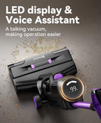 Wet Dry Vacuum Cleaner 16,000Pa,50Mins Runtime Cleaning Area 3,013 ft²,Cordless Vacuum Cleaner, Cordless Vacuum and Mop All in One,for Hard Floors Sticky Messes and Pet Hair,H15 Set