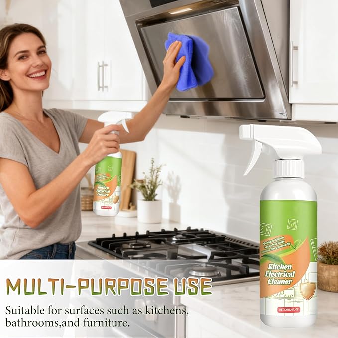 2PCS Fly Spray Cleanse Natural Enzyme Formula to Household Appliances,2026 New Clease Multi Purpose Cleaner,Electrolyzed Ion Kitchen Electrical Cleaner Spray for Hold,Oven,Stove,Range Hood