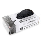 Safeguard, Nitrile Disposable Gloves, Powder & Latex Free, Box of 100 Gloves, Size Medium, Black