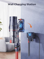INTETURE Cordless Vacuum Cleaner, 600W 50Kpa 65Mins Vacuum Cleaners for Home, Self-Standing Stick Vacuum with Touch Screen & Wall Charging Station for Hard Floor Carpet Pet